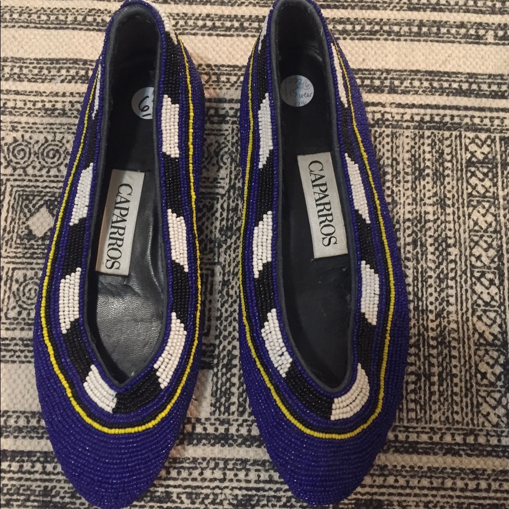 Vintage*** Caparros beaded flats